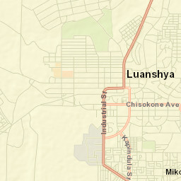 Luanshya Street Map