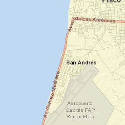 Pisco Street Map
