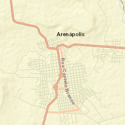 Arenápolis Street Map