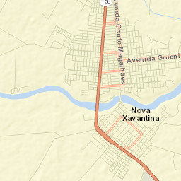 Nova Xavantina Street Map