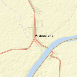 Araguaiana Street Map