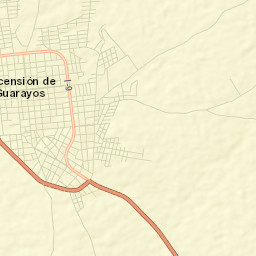 Ascención de Guarayos Street Map