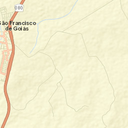 São Francisco de Goiás Street Map