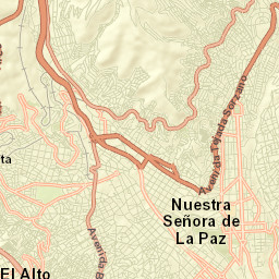 La Paz Street Map