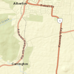 Atherton Street Map