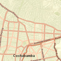 Cochabamba Street Map
