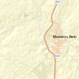 Medeiros Neto Street Map