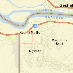 Katima Mulilo Street Map