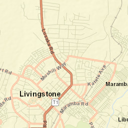 Livingstone Street Map