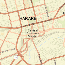 Harare Street Map