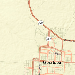 Goiatuba Street Map