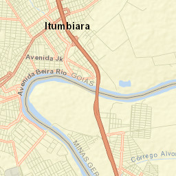 Itumbiara Street Map