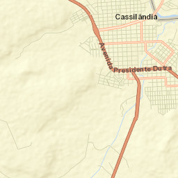 Cassilândia Street Map