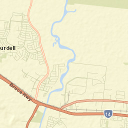 Burdell Street Map