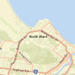 North Ward Street Map