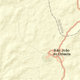 São João do Oriente Street Map