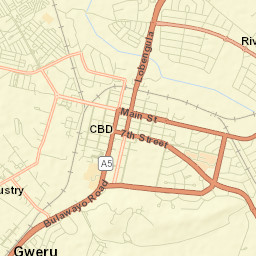 Gweru Street Map