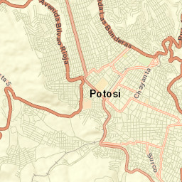 Potosí Street Map