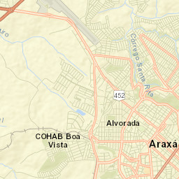 Araxá Street Map