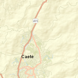 Caeté Street Map