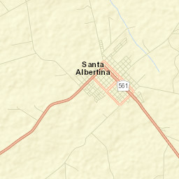 Santa Albertina Street Map