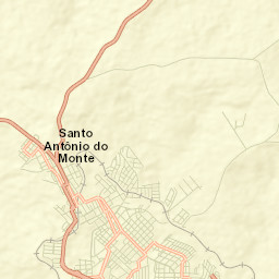 Santo Antônio do Monte Street Map