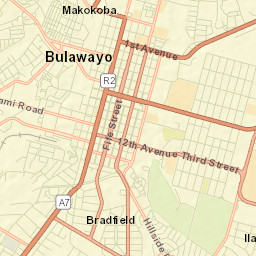 Bulawayo Street Map
