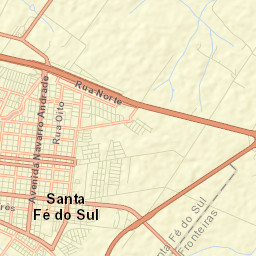 Santa Fé do Sul Street Map