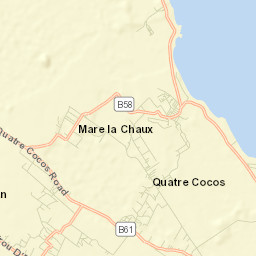 Quatre Cocos Street Map