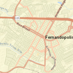 Fernandópolis Street Map