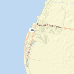 Flic en Flac Street Map