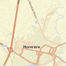 Ituverava Street Map