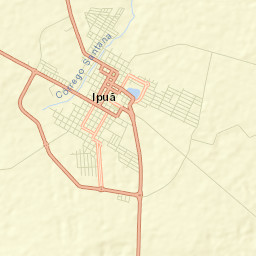 Ipuã Street Map