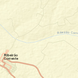 Ribeirão Corrente Street Map