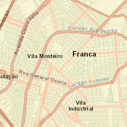 Franca Street Map