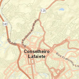 Conselheiro Lafaiete Street Map