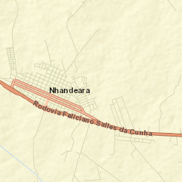 Nhandeara Street Map