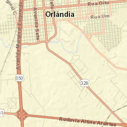 Orlândia Street Map