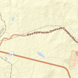 Itaú de Minas Street Map