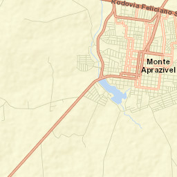 Monte Aprazível Street Map