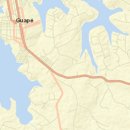 Guapé Street Map