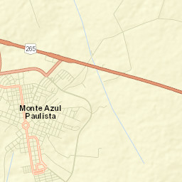 Monte Azul Paulista Street Map