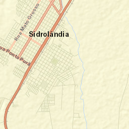 Sidrolândia Street Map