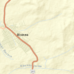 Ilicínea Street Map