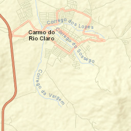 Carmo do Rio Claro Street Map