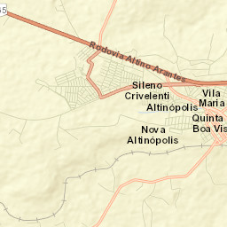 Altinópolis Street Map