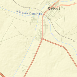 Catiguá Street Map