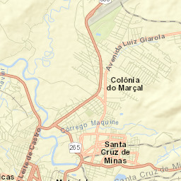 Santa Cruz de Minas Street Map