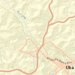 Ubá Street Map