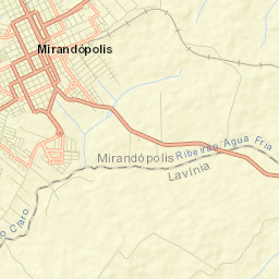 Mirandopólis Street Map